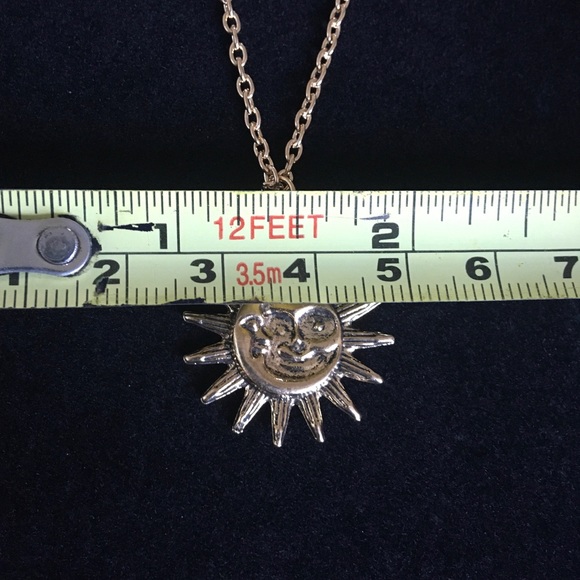 Retro Style Sun and Moon Necklace - Picture 6 of 6